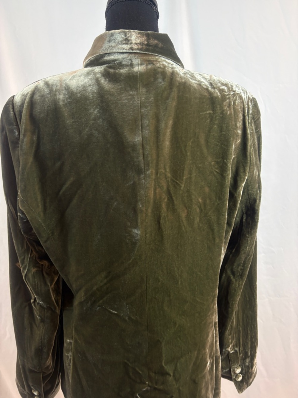 L'AGENCE Olive Velvet Single-Button Blazer - Picture 9 of 13